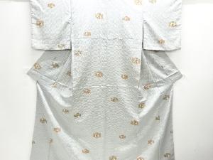 草花模様小紋着物